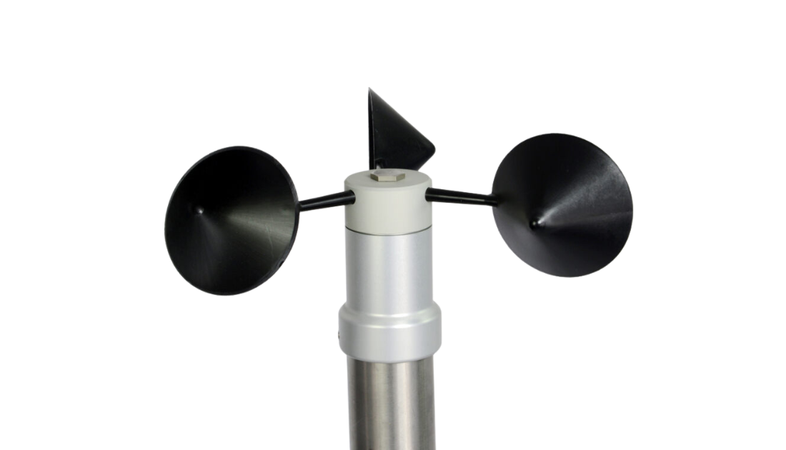 Compact 3-cup anemometer