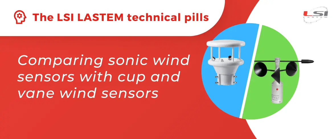 sonic wind sensors with cup and vane wind sensors