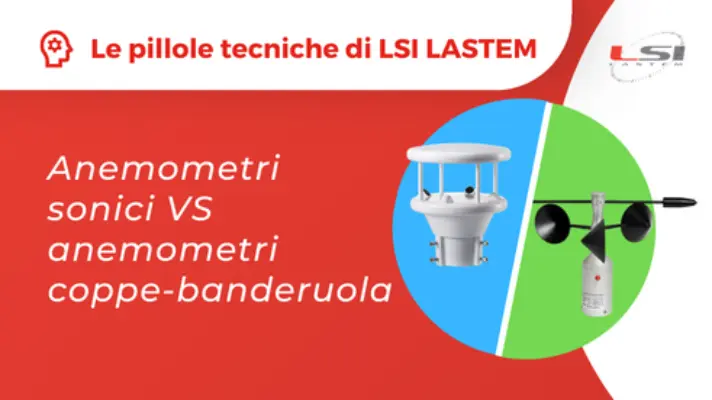 Anemometri sonici VS anemometri coppe – banderuola