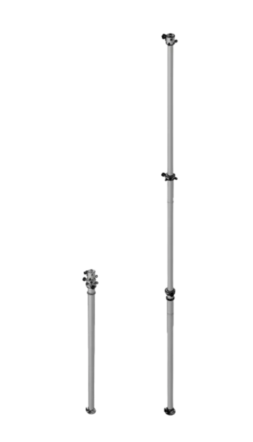 Palo pneumatico telescopico H 4 m