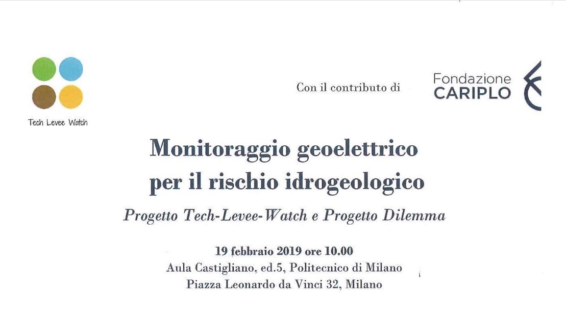 Workshop “Monitoraggio geoelettrico per il rischio idrogeologico”